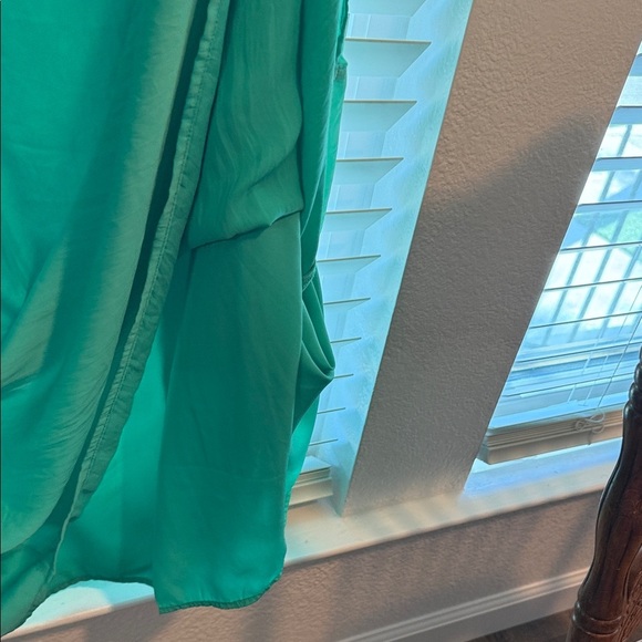 ON 34th Chic Green Maxi Dress w/ Spaghetti Straps Size XL Beach/Vacation - Picture 3 of 11